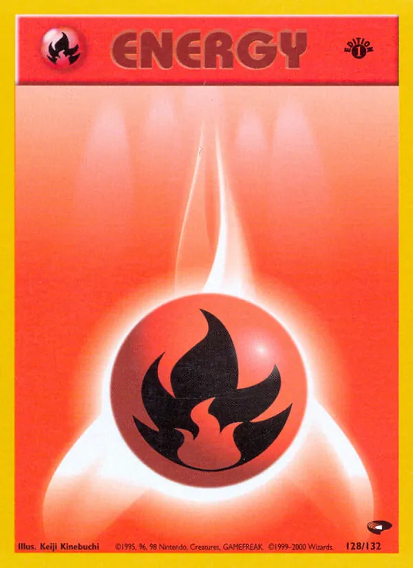Fire Energy - Gym Challenge Pokemon Card