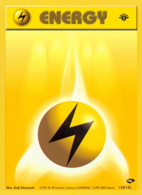 Lightning Energy - Gym Challenge Pokemon Card