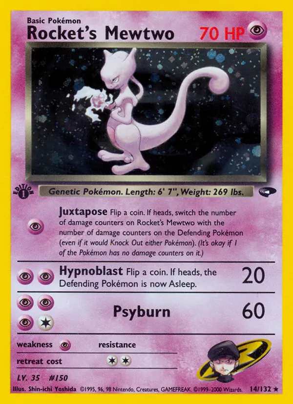 Rocket's Mewtwo - Gym Challenge Pokemon Card
