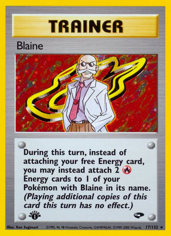 Blaine - Gym Challenge Pokemon Card