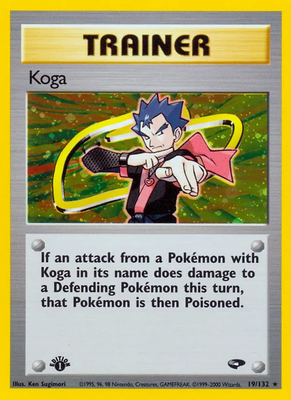 Koga - Gym Challenge Pokemon Card