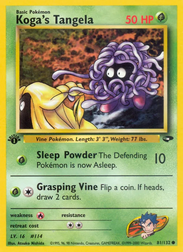 Koga's Tangela - Gym Challenge Pokemon Card