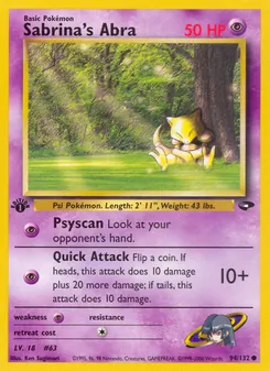 Sabrina's Abra - Gym Challenge