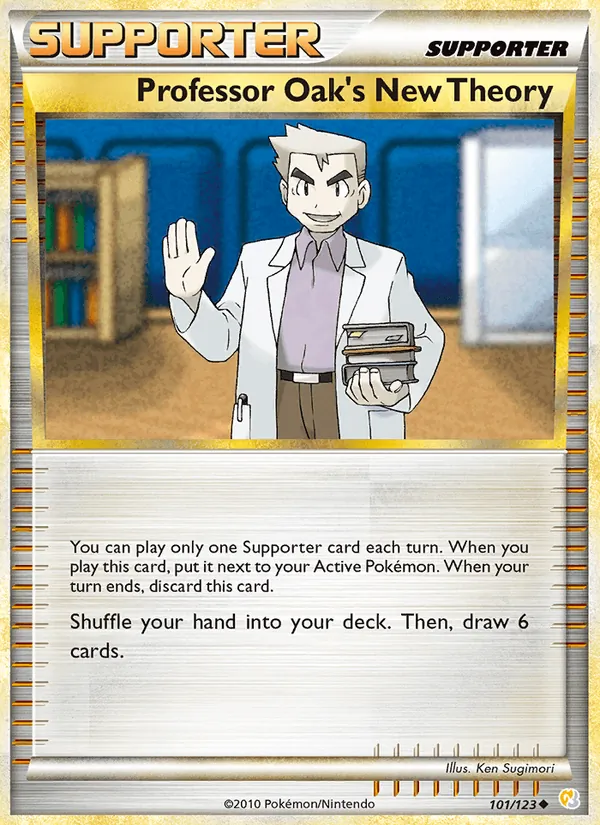 Professor Oak’s New Theory - HeartGold SoulSilver Pokemon Card