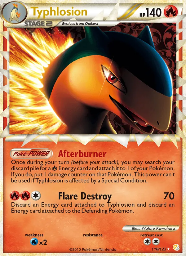 Typhlosion - HeartGold SoulSilver Pokemon Card