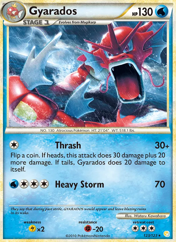 Gyarados - HeartGold SoulSilver Pokemon Card