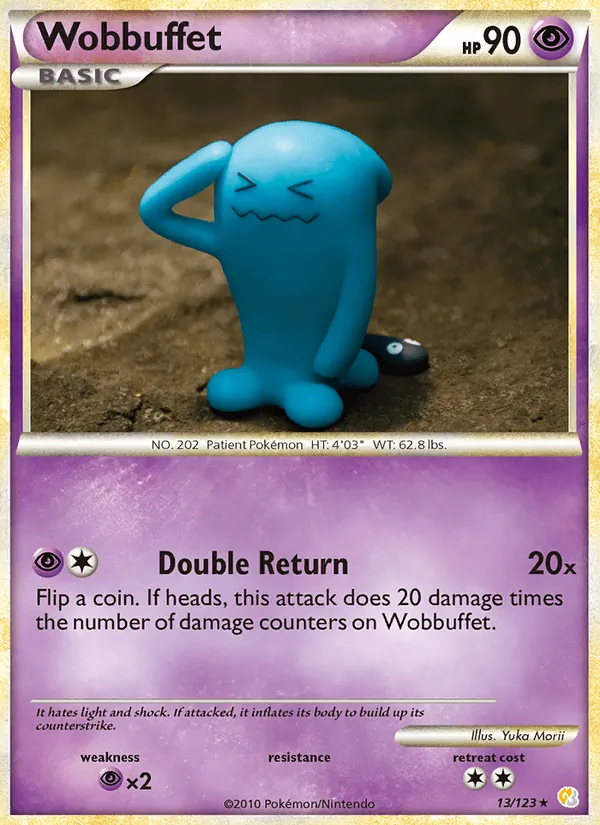 Wobbuffet - HeartGold SoulSilver Pokemon Card