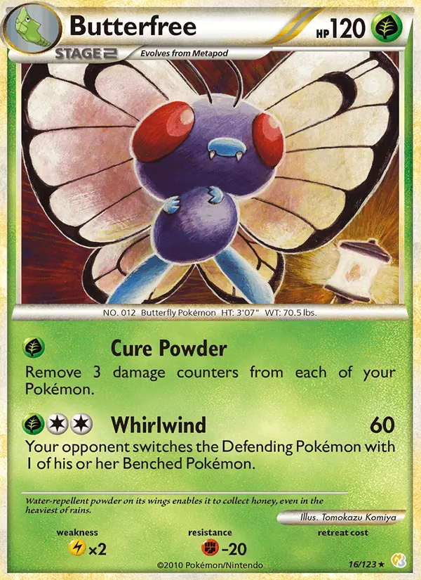 Butterfree - HeartGold SoulSilver Pokemon Card
