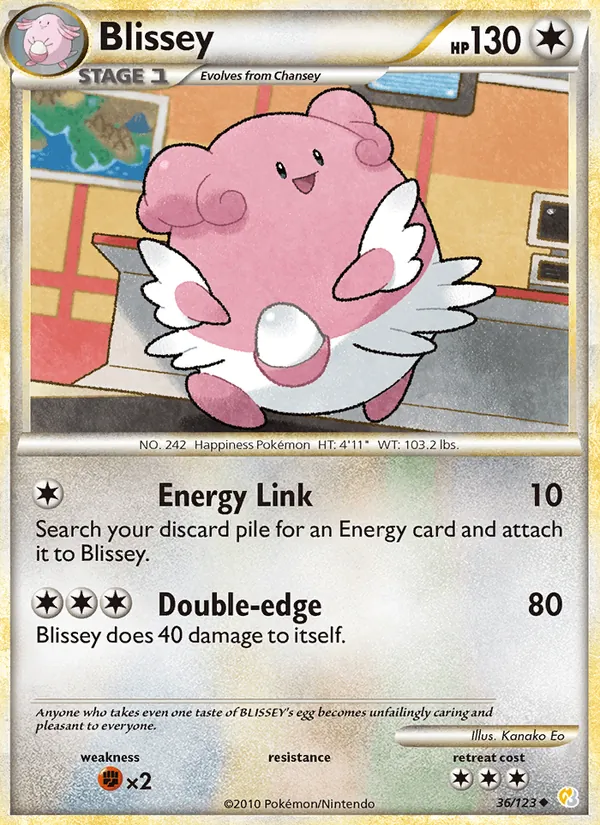 Blissey - HeartGold SoulSilver Pokemon Card