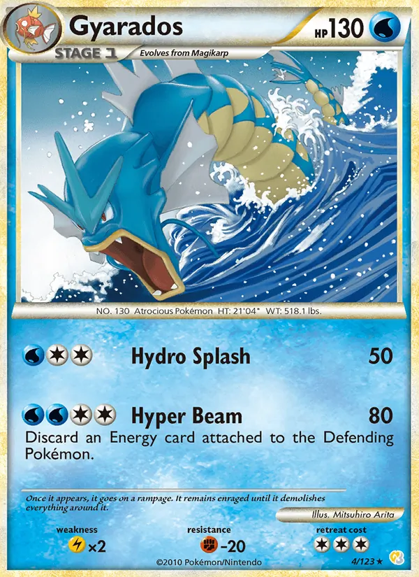 Gyarados - HeartGold SoulSilver Pokemon Card