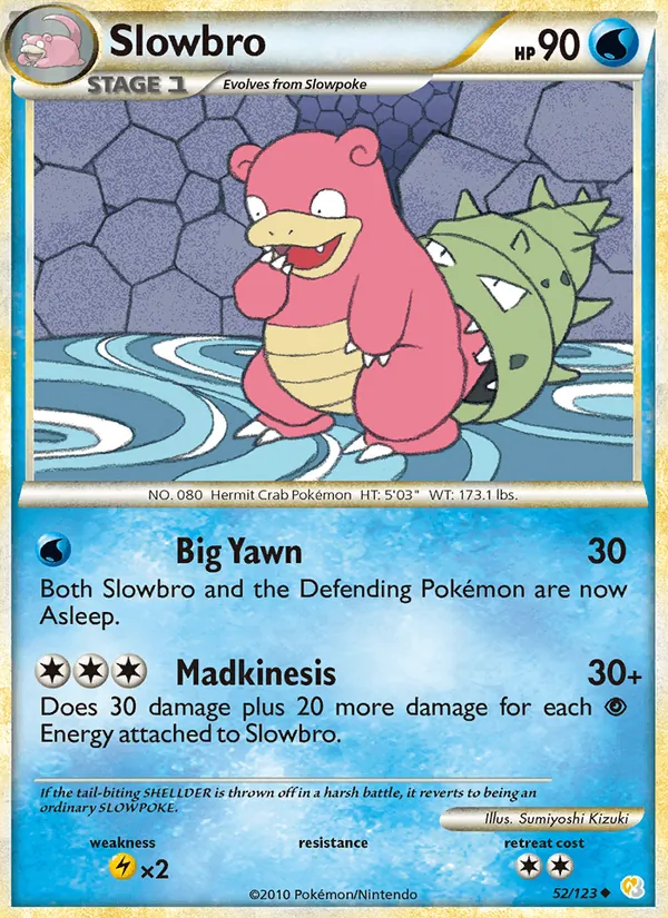 Slowbro - HeartGold SoulSilver Pokemon Card