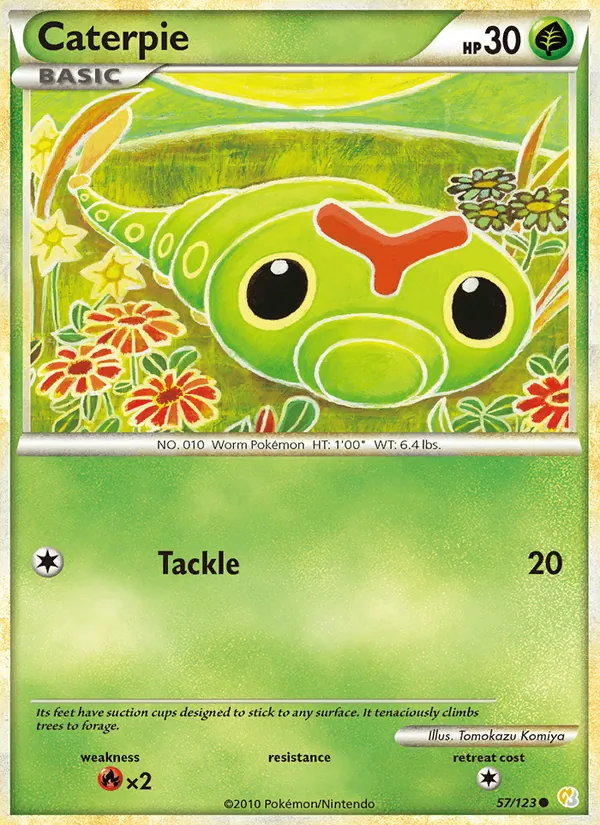 Caterpie - HeartGold SoulSilver Pokemon Card