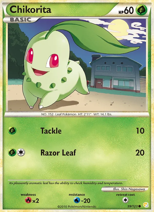 Chikorita - HeartGold SoulSilver Pokemon Card