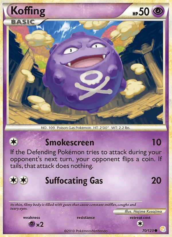 Koffing - HeartGold SoulSilver Pokemon Card