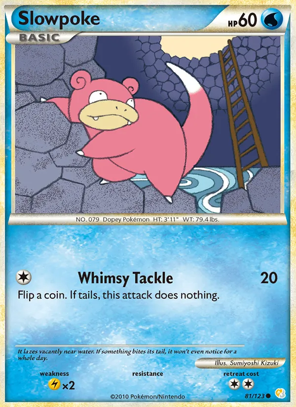 Slowpoke - HeartGold SoulSilver Pokemon Card