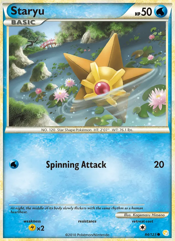 Staryu - HeartGold SoulSilver Pokemon Card
