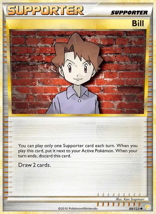 Bill - HeartGold SoulSilver Pokemon Card