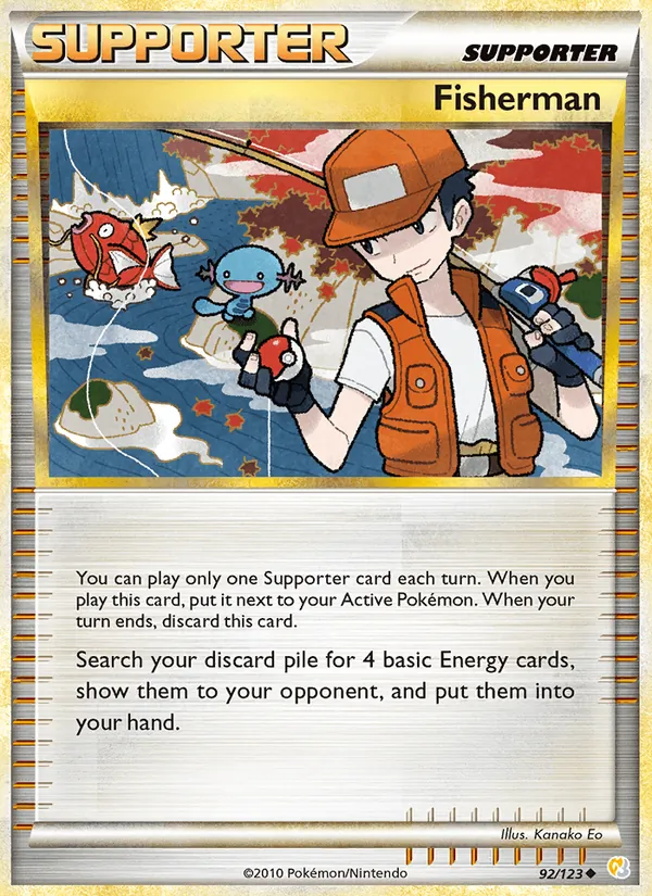 Fisherman - HeartGold SoulSilver Pokemon Card