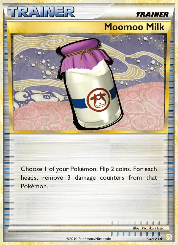 Moomoo Milk - HeartGold SoulSilver Pokemon Card
