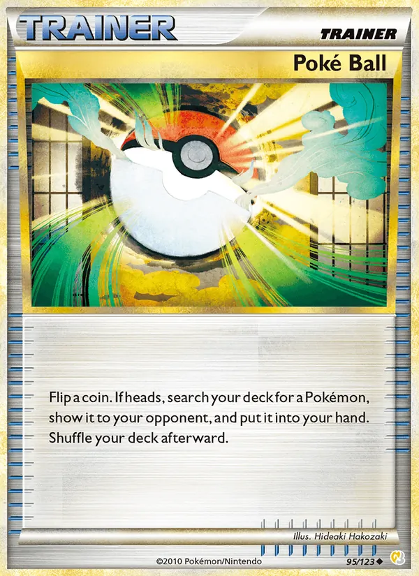 Poké Ball - HeartGold SoulSilver Pokemon Card