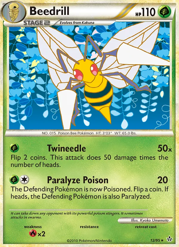 Beedrill - Unleashed Pokemon Card