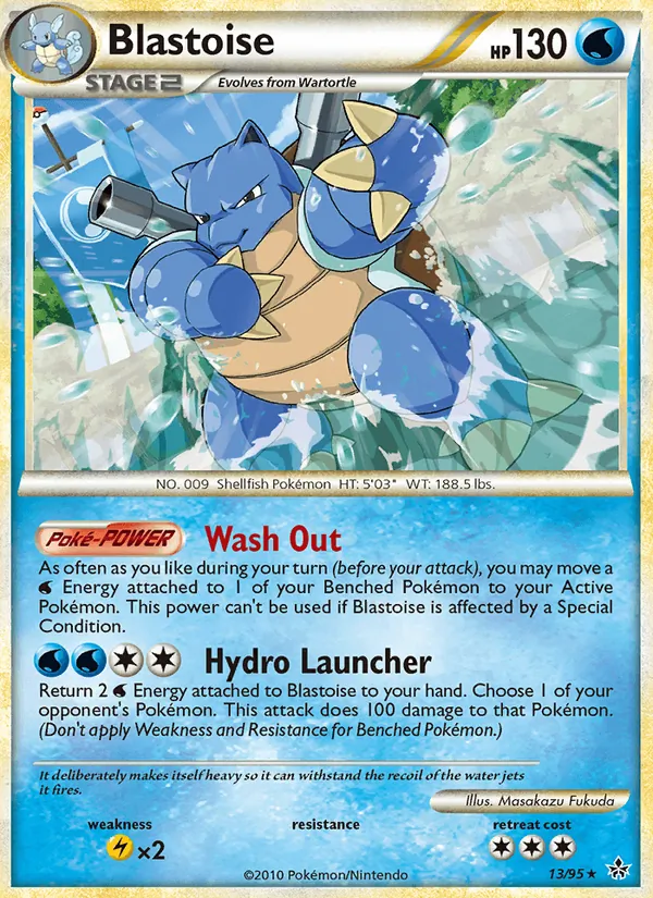 Blastoise - Unleashed Pokemon Card