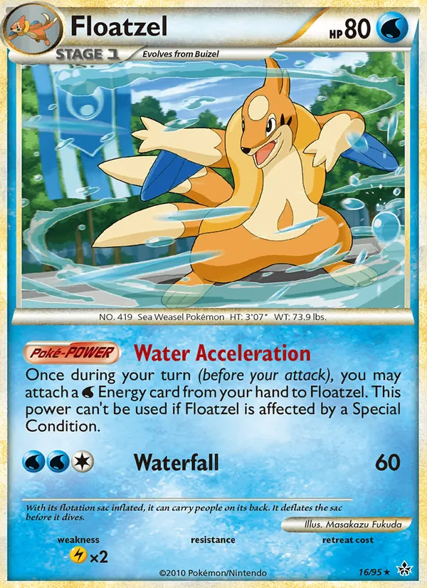 Floatzel - Unleashed Pokemon Card