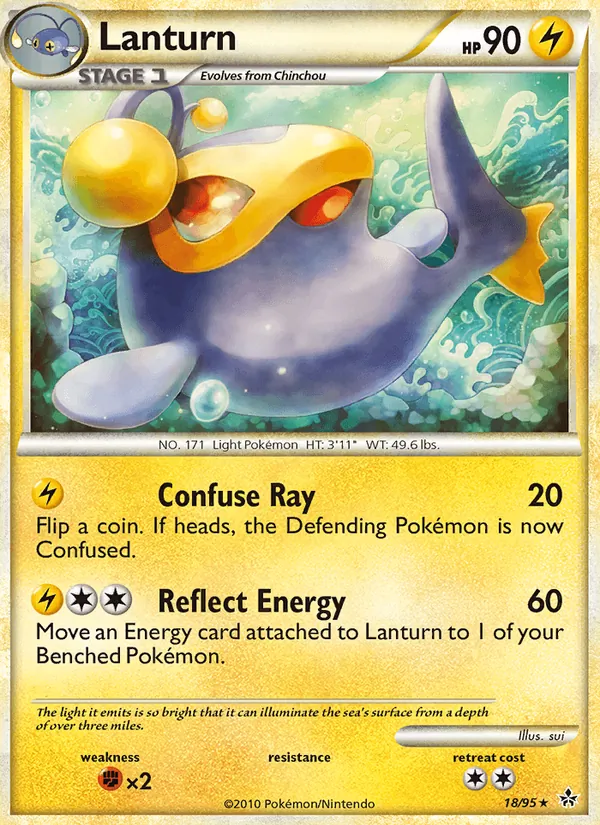 Lanturn - Unleashed Pokemon Card