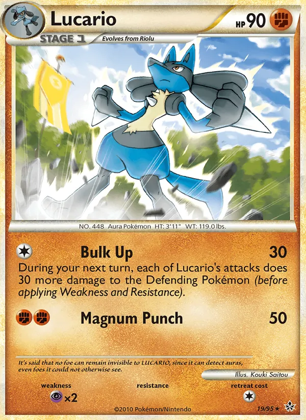 Lucario - Unleashed Pokemon Card