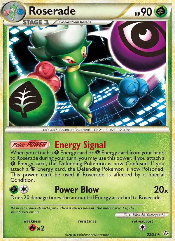 Roserade - Unleashed Pokemon Card