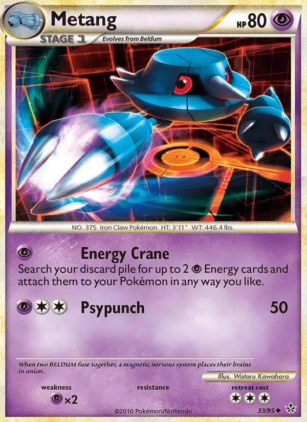 Metang - Unleashed Pokemon Card