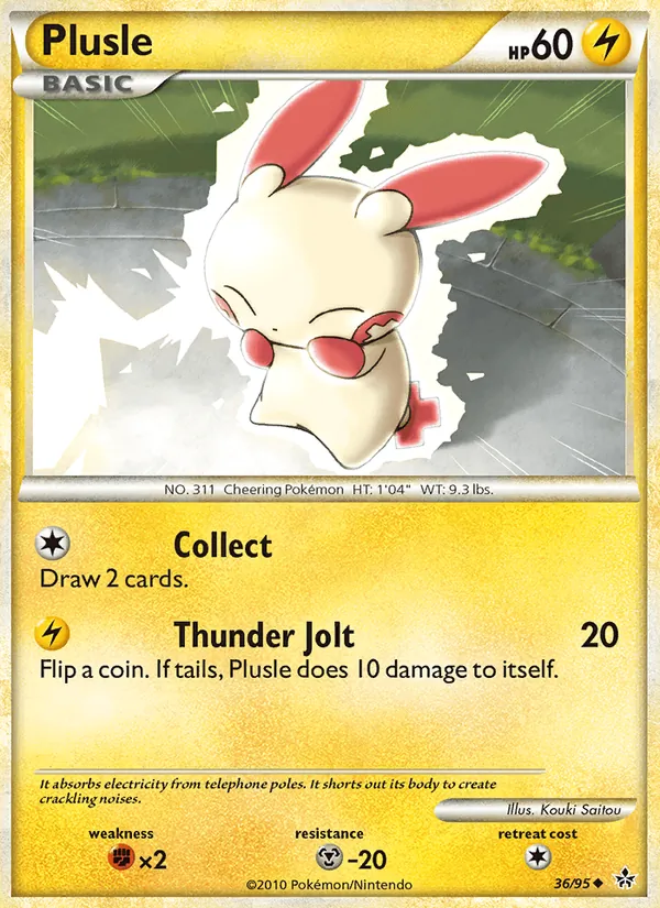 Plusle - Unleashed Pokemon Card
