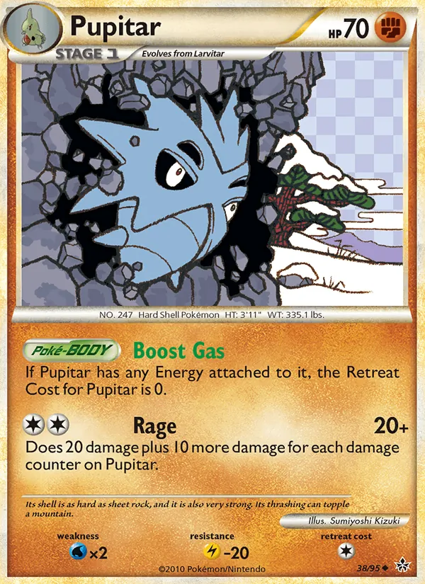 Pupitar - Unleashed Pokemon Card