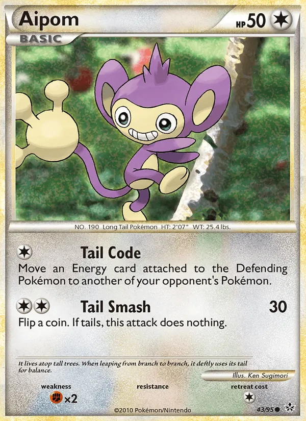 Aipom - Unleashed Pokemon Card