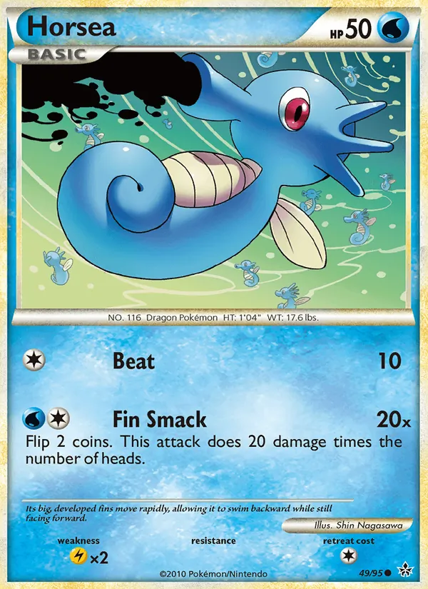 Horsea - Unleashed Pokemon Card