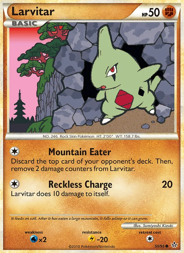 Larvitar - Unleashed Pokemon Card