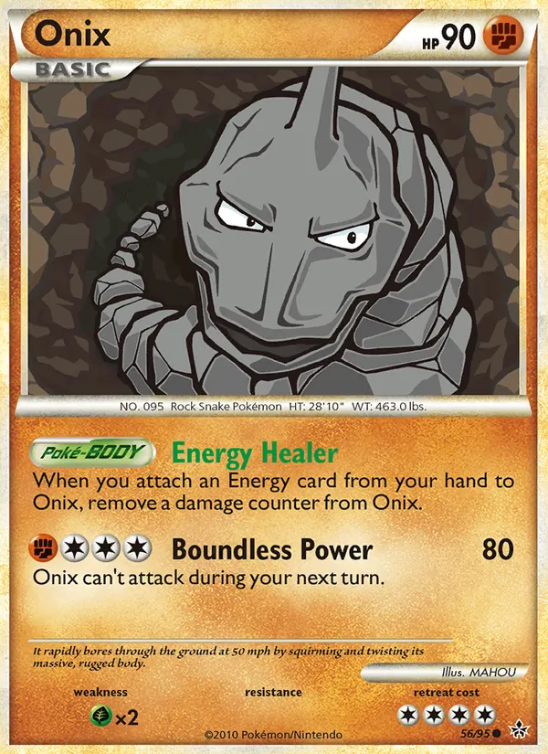 Onix - Unleashed Pokemon Card