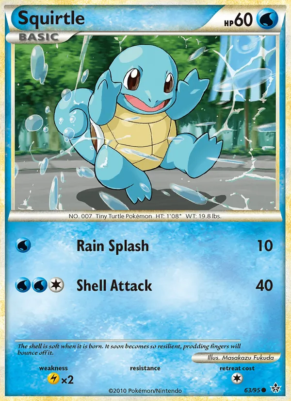 Squirtle - Unleashed Pokemon Card