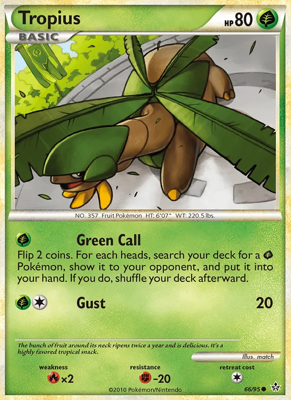 Tropius - Unleashed Pokemon Card