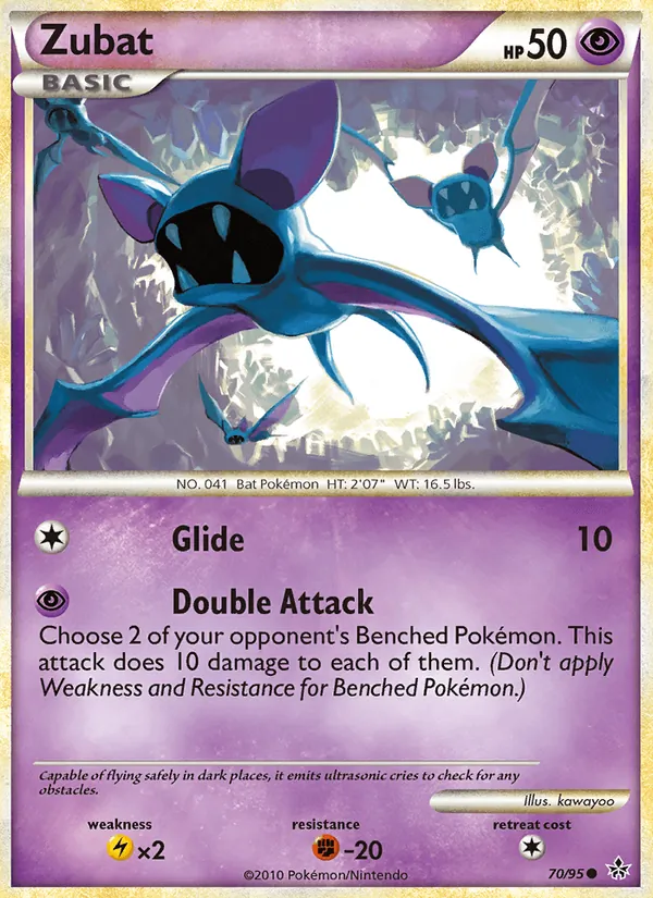 Zubat - Unleashed Pokemon Card