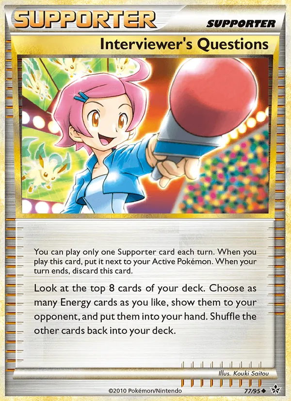 Interviewer’s Questions - Unleashed Pokemon Card