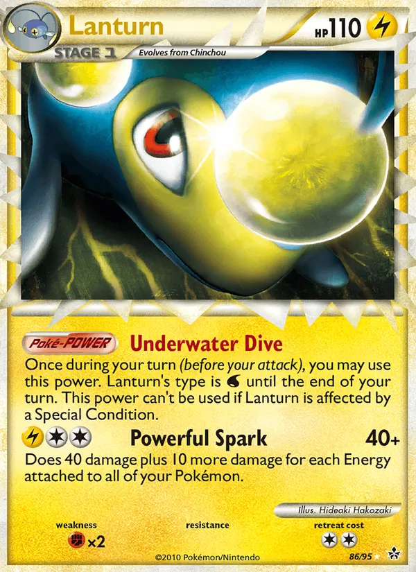 Lanturn - Unleashed Pokemon Card