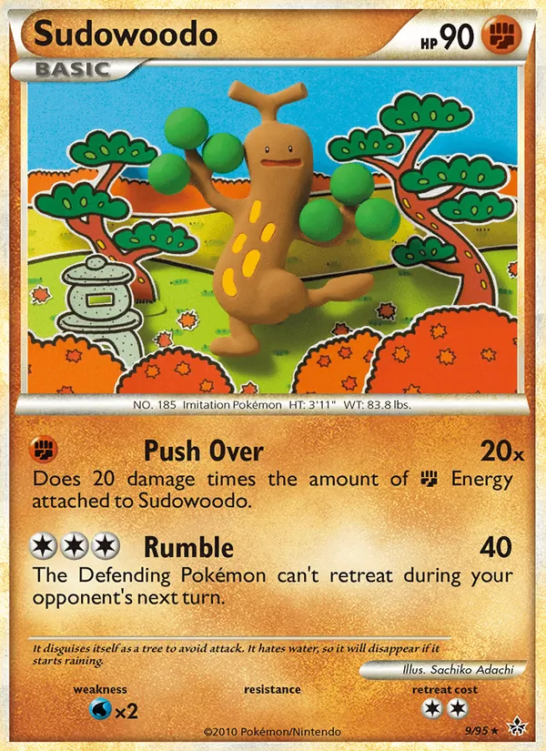 Sudowoodo - Unleashed Pokemon Card