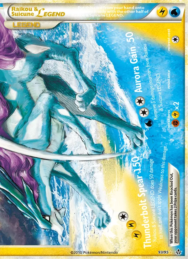 Raikou & Suicune LEGEND - Unleashed Pokemon Card