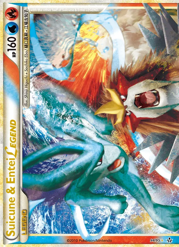 Suicune & Entei LEGEND - Unleashed Pokemon Card