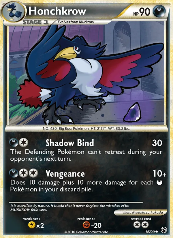 Honchkrow - Undaunted Pokemon Card
