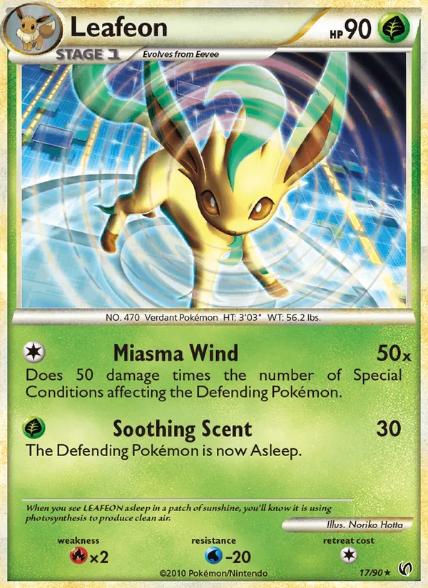 Leafeon - Undaunted Pokemon Card