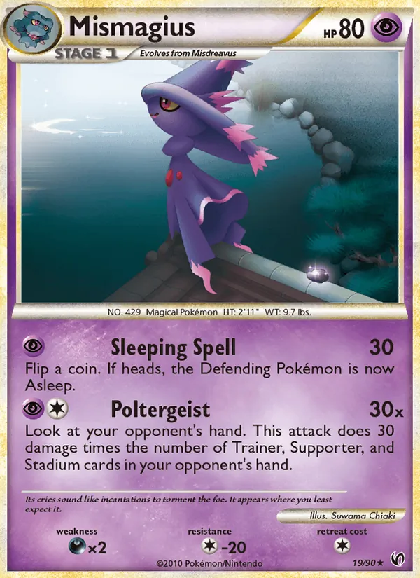 Mismagius - Undaunted Pokemon Card