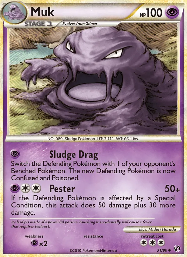 Muk - Undaunted Pokemon Card