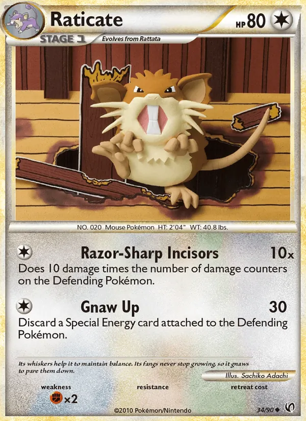 Raticate - Undaunted Pokemon Card